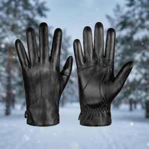Factory Wholesale Genuine Sheepskin Leather Retro Plain Motorbike <b>Gloves</b> Breathable Warm <b>Touchscreen</b> Casual Winter - Product Image 1
