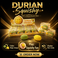 Jouet Squishy Durian qui change de couleur selon la température, jouet anti-stress
