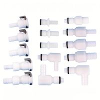 Acétal en plastique 1/4 "filetage NPT POM lisse basse pression ajustement rapide pousser pour connecter les raccords de déconnexion raccord de tuyau d'air d'eau