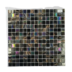 Tesserae neuve, taille 298*298 mm, pour crédence de cuisine, mosaïque en verre miroir argenté - Product Image 1