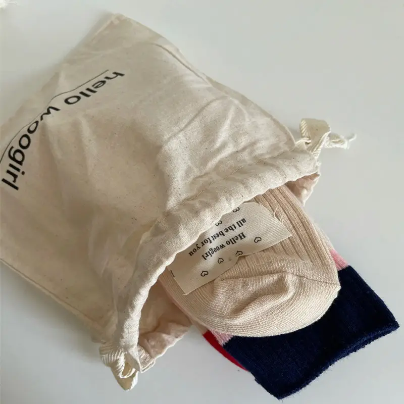 Льняная сумка для ювелирных изделий/Льняная сумка на шнурке/Джутовая сумка для ювелирных изделий с логотипом оптом