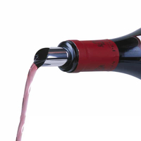 Verseur de vin réutilisable avec logo personnalisé, disque en aluminium promotionnel pour le vin, accessoire pour le vin, pour la publicité d'entreprise