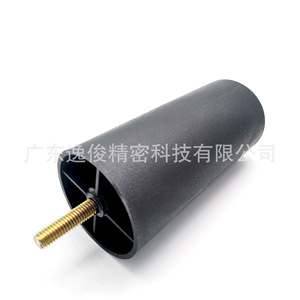 Yijun Cylindrical Plastic Sofa Legs Black 4057 Easy Installation Furniture Legs For Tables Chairs Beds Coffee Tables - Product Image 5