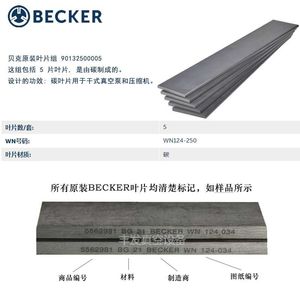 อะไหล่ปั๊มลมไฟฟ้า รุ่น WN124-250 DXLF/VXLF200/250  ใบพัดคาร์บอนกราไฟต์ - Product Image 3
