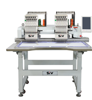 Nouvelle machine à broder à capuchon informatisée à 15 aiguilles et 2 têtes avec moteur, haute précision, bonne qualité