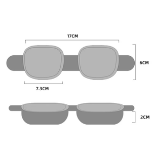 Masque pour les yeux 3D de voyage réglable avec logo personnalisé masque pour les yeux de sommeil de nuit sans stress pour hommes et femmes - Product Image 6