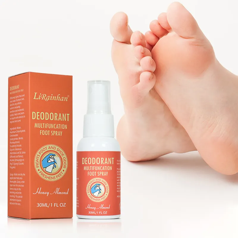 OEM Cleaning Foot Pedicure Treatment Foot Peeling Spray antiperspirant odor eliminator spray Good results Deodorant foot Spray