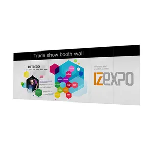 Izexpo Panels Wall Modular Size Booth Stand Exhibition Art Wall Movable Office Divider Room Partition Wall Panels for Decoration