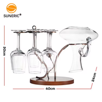 Comptoir métal verre à vin présentoir séchage tasse support gobelet barre Table décanteur maison verres à pied support