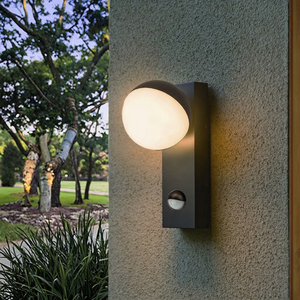 Outdoor LED <b>Wall</b> Lamp Aluminum Alloy Warm White 3500K Waterproof Infrared Sensor Garden <b>Lighting</b> - Product Image 3