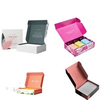 Emballage cadeau de luxe, matériaux recyclés de haute qualité, laminage mat, boîtes en carton pliables pour chaussures, sous-vêtements, t-shirts, chaussettes