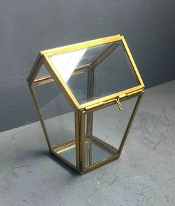 Boîte à bijoux décorative en laiton et verre/miroir utilisée pour la présentation et le rangement de bijoux Fournisseur d'Inde - Product Image 6