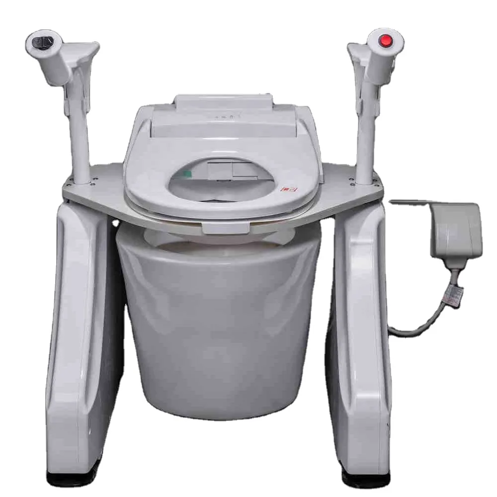 Auto Wash and Warm up, One Button Adjustable Height Intelligent Toilet Assisted Lift--Bidet Model