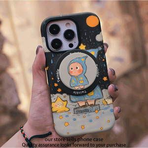 เคสโทรศัพท์ลายการ์ตูน TPU สีดำ สำหรับ iPhone 16 ป้องกันการตกกระแทก - Product Image 4