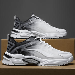 Scarpe da Passeggio da Uomo di Alta Qualità in Stile Retrò, Tomaia in Pelle Bianca, Leggere, Traspiranti, Comode con Funzione Antiscivolo - Product Image 3