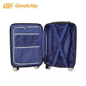 여행 캐빈 ABS + PC 사용자 정의 태그 캐리 온 트롤리 가방 카트 여행 수하물 롤러 가방 수하물 세트 - Product Image 6