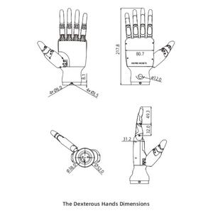 Solución de Agarre Adaptativo Inspire RH56E2-L, Núcleo de Motor para End-Effector Robótico, Garantía de 1 Año, Potencia de 1 kW, 110 V, Automatización Flexible - Product Image 3