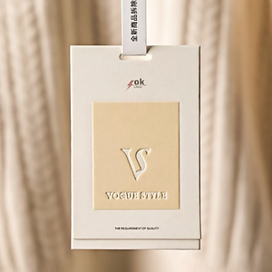 Tùy chỉnh cao cấp thẻ giấy cho túi xách và giày cao cảm ứng cá nhân nhãn hiệu in lụa màn hình - Product Image 2