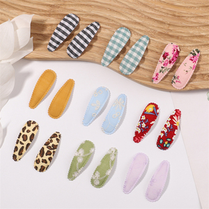 Pinza para el Cabello con Diseño <span class=keywords><strong>de</strong></span> Gota <span class=keywords><strong>de</strong></span> Agua para Niñas Pequeñas, Accesorios para el Cabello con Flores <span class=keywords><strong>de</strong></span> Tela, Pinzas para el Cabello - Product Image 4