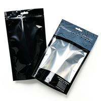 Sachet Mylar Personnalisé Imprimé en Plastique Souple Anti-Odeur avec Fermeture Zip, en Feuille d'Aluminium, Doypack, pour Emballage de Bonbons Gélifiés, avec Fenêtre