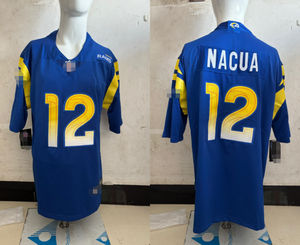 <span class=keywords><strong>Maillot</strong></span> des <span class=keywords><strong>Rams</strong></span> de <span class=keywords><strong>Los</strong></span> <span class=keywords><strong>Angeles</strong></span>, <span class=keywords><strong>maillot</strong></span> de jeu pour homme avec logo principal, <span class=keywords><strong>maillot</strong></span> d'équipe pour le jour du match, 32 équipes, t-shirt promotionnel, vente en gros personnalisée - Product Image 2