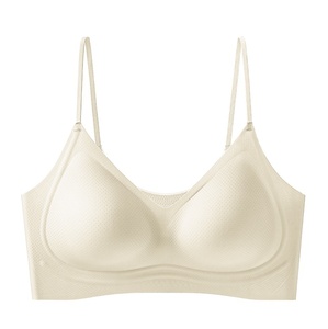 French V-neck Lace <strong>Bra</strong> Seamless Wireless Push up Lingerie 2-in-1 <strong>Bra</strong> <strong>Camisole</strong> <strong>Top</strong> Non-marking Beautiful Back Women <strong>Bra</strong> Wholesale - Product Image 6