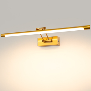 Lampes à poser pour tableaux en laiton antique, à intensité variable, au design élégant, spécialement conçues pour l'installation au-dessus des miroirs de salle de bain - Product Image 4