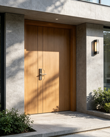 Porte extérieure en bois d'orme écologique personnalisée pour maison, appartement, hôtel et chambre - Isolation phonique - Autre porte