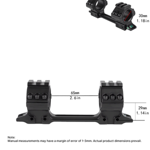 ขาตั้งกล้องเล็งแบบ Dovetail คุณภาพสูง BANGBANG ขนาด 11 มม. ความสูงตรงกลาง 1.14 นิ้ว ปรับระดับแนวนอนได้ สำหรับท่อขนาด 30 มม. - สำหรับการล่าสัตว์กลางแจ้ง - Product Image 3