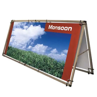 Support de bannière extérieur en aluminium / Cadre extérieur 200*100cm