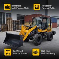 Livraison gratuite Chargeuse sur pneus de 2 tonnes 4x4 articulée compacte avec essieux renforcés Hydraulique à haut débit Meilleur prix