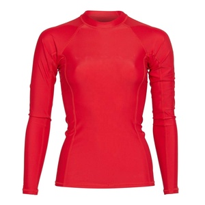 Camiseta de Protección Solar UV con Mangas Raglán para Mujer, Personalizada, para Primavera/Verano, para Playa y Natación, Estampada, 100% Poliéster - Product Image 1