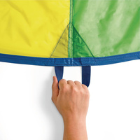 Anpassung Outdoor Fallschirm Regenbogen spielen Fallschirm für Kinder mit 16 Griffen