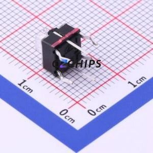 TM-005-<b>D</b>-02 Tactile Switch Through hole Component (THT) Switch Single Pole Single Throw Rectangle Button 2.6N 6.4mm - Product Image 2