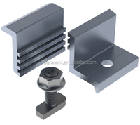 Support de fixation d'extrémité de panneau solaire en aluminium pour ajustement et fixation des bords