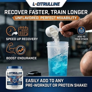 <span class=keywords><strong>Polvere</strong></span> di L-Citrullina per Adulti, Migliora le Prestazioni di Allenamento, Aumenta l'Energia, Migliora il Flusso Sanguigno e il Potenziamento Muscolare, 300g - Product Image 4