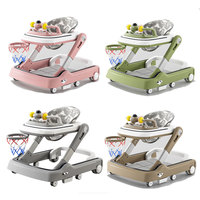 Ventes directes d'usine de haute qualité trotteur pour bébé 3-en-1 avec éclairage musical trotteur pour jouets, chariot, chaise de salle à manger marcheur pour enfants au meilleur prix
