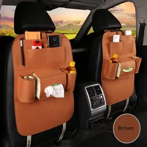 Universal Foldable Felt Car Back Seat Pocket Car Seat Organizer For Car Accessories