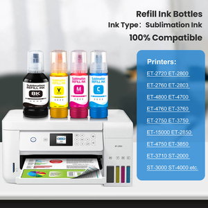 Ensemble d'encre de sublimation à transfert élevé pour imprimantes Epson <span class=keywords><strong>Ecotank</strong></span> 003 001 103 101 544 504 104 <span class=keywords><strong>102</strong></span> 522 002 004 056 057 108 574 - Product Image 2