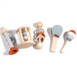 <span class=keywords><strong>Juguetes</strong></span> <span class=keywords><strong>educativos</strong></span> preescolares para bebés de 1 a 3 <span class=keywords><strong>años</strong></span>, <span class=keywords><strong>juguetes</strong></span> musicales Montessori para niños pequeños, juguete de música de madera, conjunto de <span class=keywords><strong>5</strong></span> piezas - Product Image 3