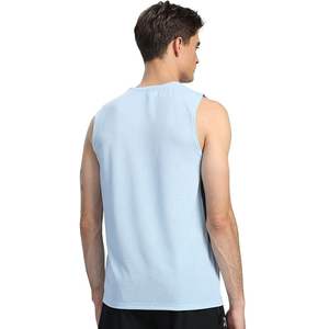 เสื้อแขนกุดผ้าไอซ์ซิลค์แห้งเร็วสำหรับผู้ชายเสื้อกล้ามตาข่ายใส่เล่นฟิตเนสเล่นกีฬา - Product Image 3