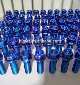 Personnalisé M6 Couleur Titane <span class=keywords><strong>Rc</strong></span> Autotaraudeuse Allen Torx Vis Hexagonale Boulon M3 M5 M6 Plat Fraisée Moto Titane Vis - Product Image 6