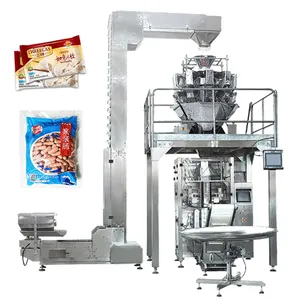 Automatic Weighing Frozen Shrimp Clam Food Packing Machine Pouch