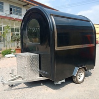 Cuisine mobile entièrement équipée Remorque de cuisine de rue pour hamburgers Pizza Taco Chips Machine à café Crème glacée Hot Dog Restauration en plein air