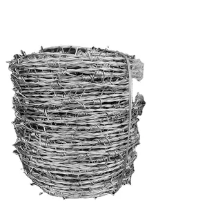 Rollo de bobina de esgrima sumergido en caliente de fábrica cableado de púas de precio bajo de hierro hecho en China