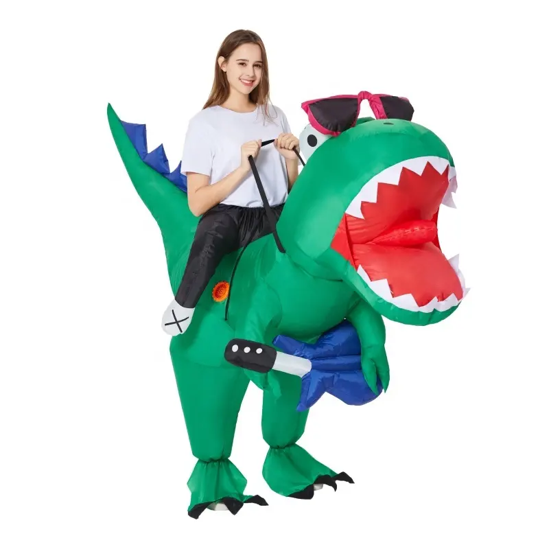 Kostüm şişme cadılar bayramı dinozor şişme takım elbise tatil parti dev dinozor şişme yetişkin kostüm