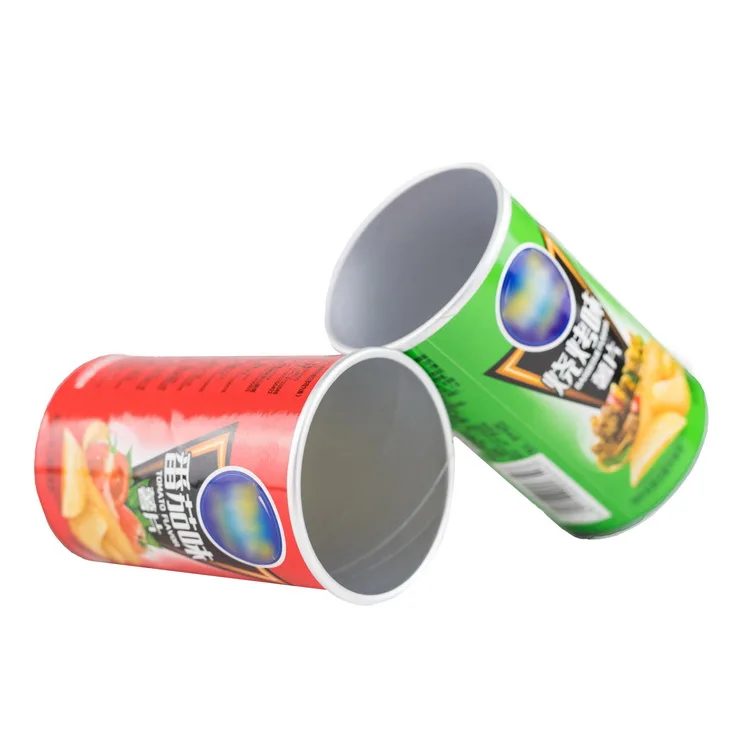 Papier Pringles Chips Buis Verpakking Kan Met Chips Kleine Ronde Papier Buis Doos