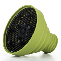 Diffuseur de sèche-cheveux en silicone souple, anti-chauffage, pliable et universel