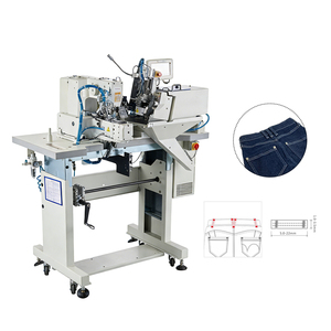Machine à coudre industrielle informatisée à double aiguille pour boucles de ceinture, machine textile domestique à point noué haute vitesse - Product Image 3