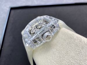 Reloj Mecánico de Cristal Luminoso a Prueba de Agua de Súper Calidad, Movimiento Tourbillon RM56-02 de Fábrica Europea, Reloj Esqueleto de Cristal Transparente - Product Image 4